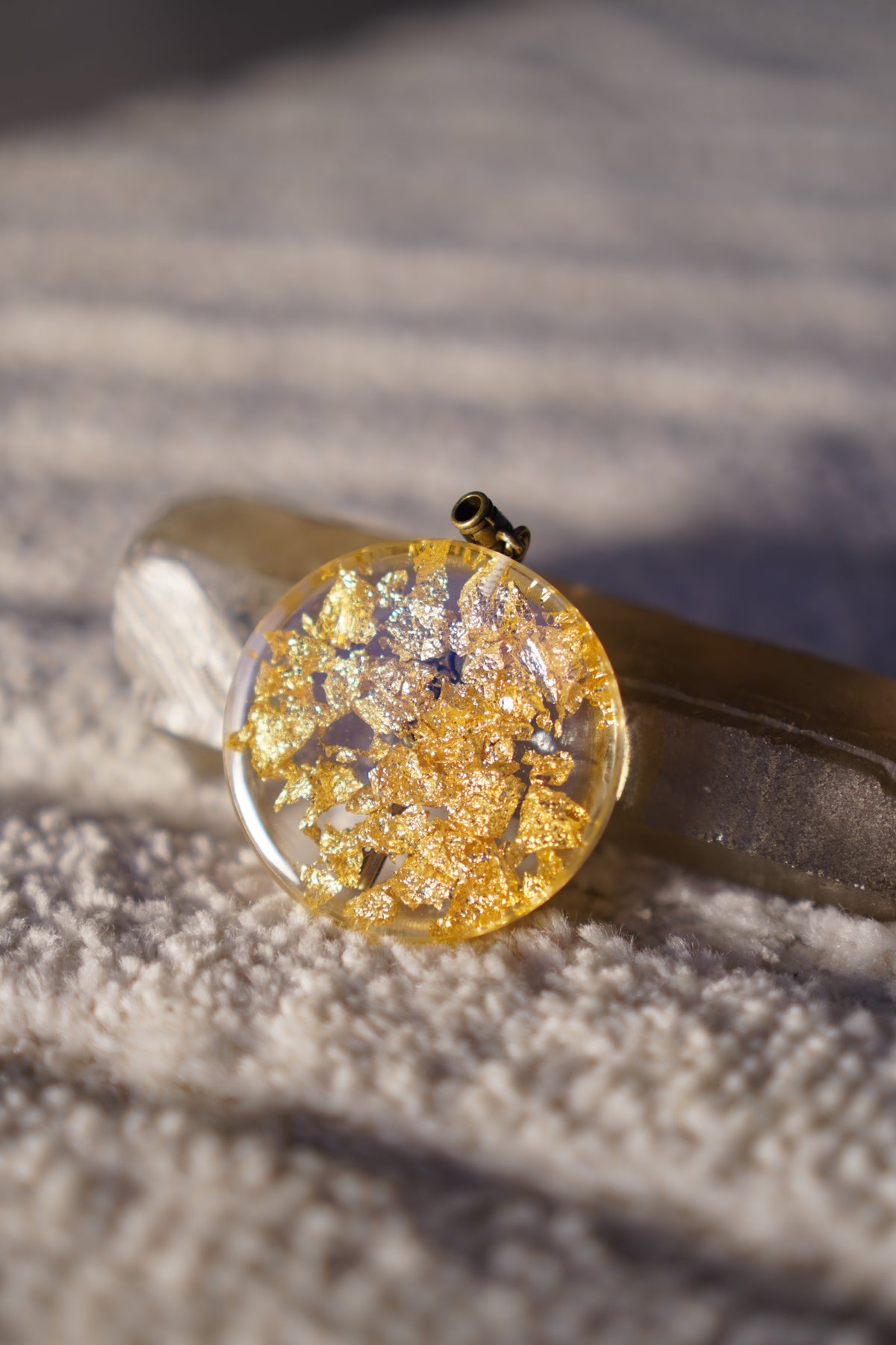 Clock Work Vintage Copper Resin Pendant, photo 4