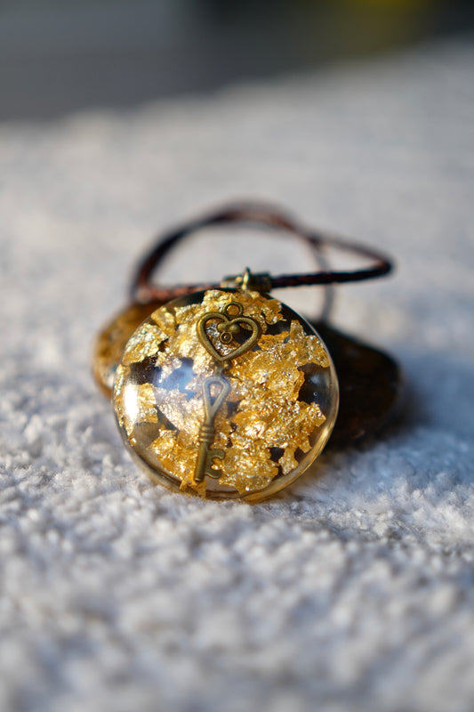Bronze Key Resin Pendant, photo 6