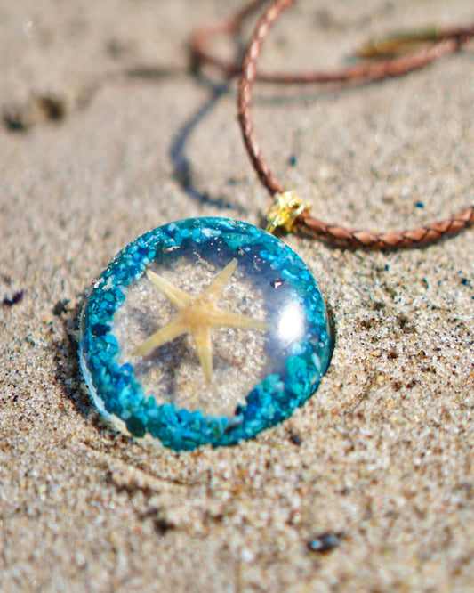 MY SHAYLA TURQUOISE RESIN PENDANT