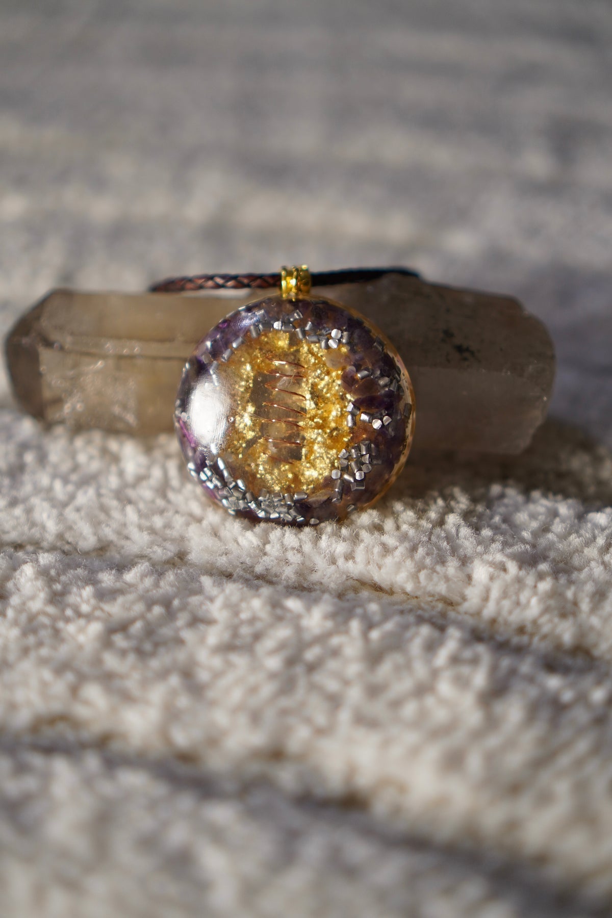 AMETHYST ORGONE RESIN PENDANT