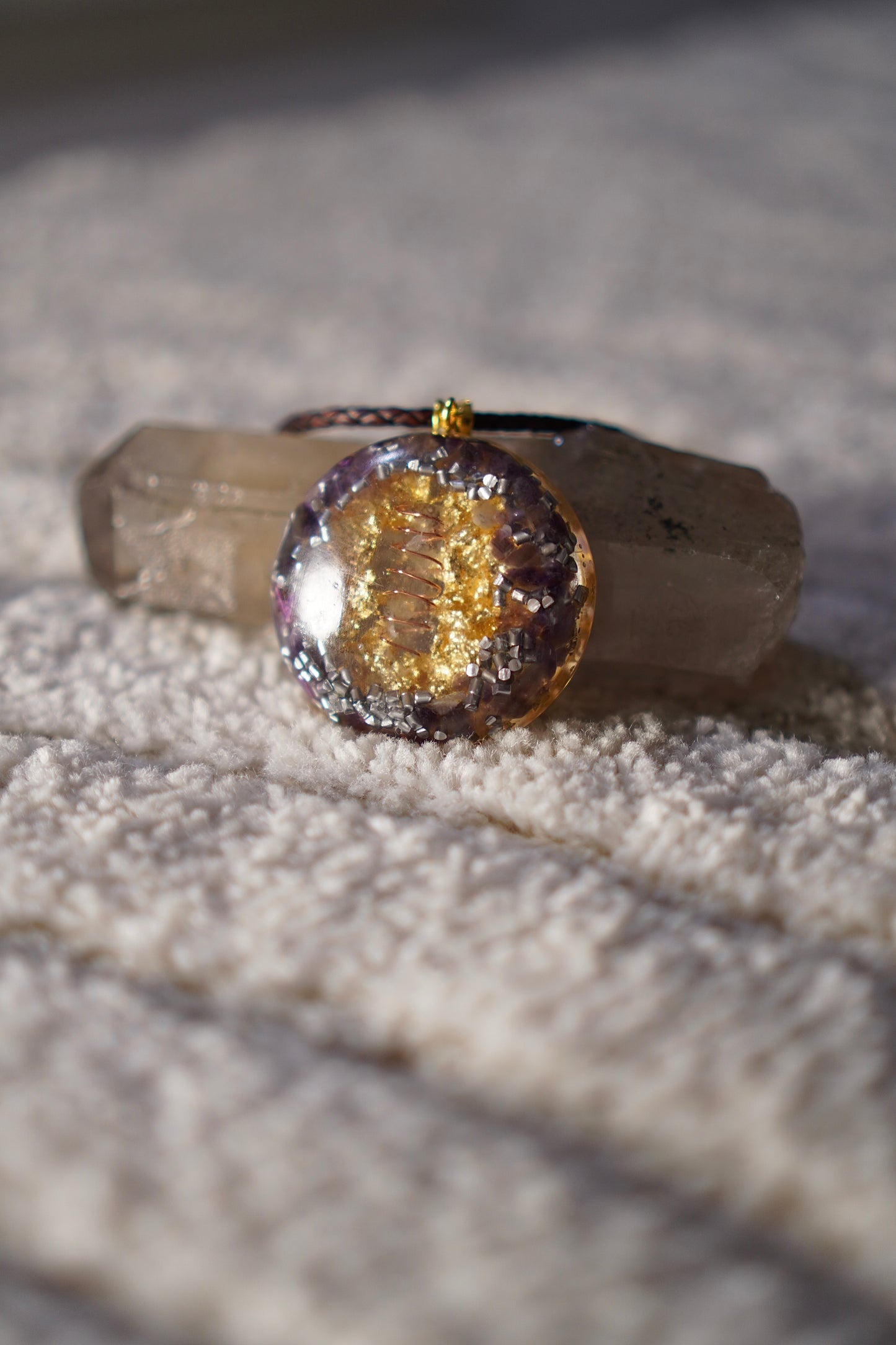 AMETHYST ORGONE RESIN PENDANT